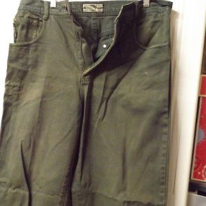 MEN'S OLIVE GREENS CARGO PANTS, 34R, REGULAR FIT